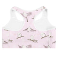 Stylish Snow Bird Sports bra with cute bird patterns, perfect for workouts while keeping you adorable and dry.