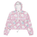 Lightweight and waterproof, the Snow Bunny cropped windbreaker is perfect for stylish outdoor adventures.