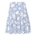 Snow Bunny Skater Skirt features a playful bunny print, perfect for a pastel outfit or any casual look.