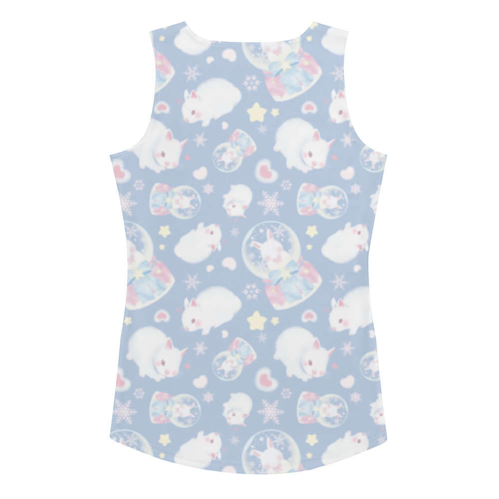 Snow Bunny Tank Top features a cute, playful design perfect for workouts, adding style and comfort to your fitness routine.