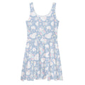 Fluffy kitten patterns adorn the playful Snow Kitten Skater Dress, perfect for any fun-loving wardrobe.