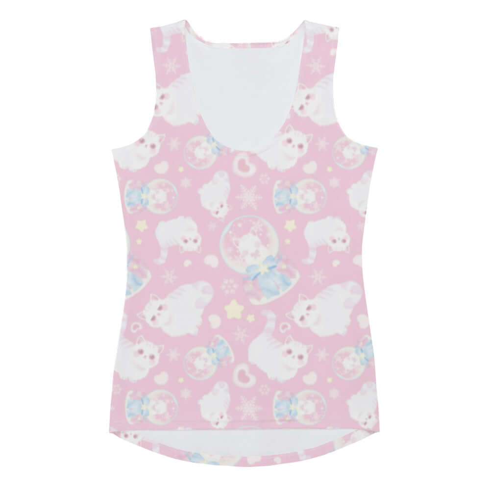 Cute and playful, the Snow Kitten Tank Top adds fun to your workout while hugging your body perfectly.