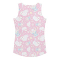 Playful Snow Kitten Tank Top in pink, featuring adorable kittens and a stylish design for a fun workout look.