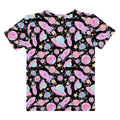 Colorful Space T-shirt featuring rockets and planets, perfect for casual wear or gym-to-town transitions.