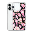 Stylish Strawberry iPhone® Clear Case features a vibrant dessert design, protecting your phone while showcasing fun aesthetics.