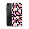 Stylish Strawberry iPhone® Clear Case features a vibrant dessert pattern, perfect for keeping your device protected.