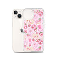 Showcase your style with the Strawberry iPhone® Clear Case, featuring a cute pink dessert pattern for protection.