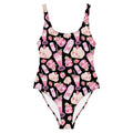 Stylish Strawberry One-Piece Swimsuit in pastel pink for a kawaii look, perfect for all body types and summer fun.