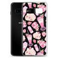 Sleek Strawberry Samsung® Clear Case features a delightful dessert pattern, perfect for style and protection.