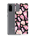 Stylish Strawberry Samsung® Clear Case featuring a dessert pattern, perfect for protecting your phone in style.