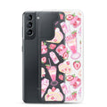 Stylish Strawberry Samsung® Clear Case showcases dessert designs, enhancing protection and aesthetic for your phone.