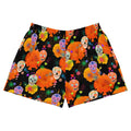 Stylish Sugar Skull Athletic Short Shorts featuring vibrant designs, perfect for any festive occasion or casual wear.
