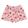 Sugar Sweetheart Athletic Short Shorts feature a playful design of treats and bears, perfect for comfort and style.