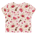 Sugar Sweetheart Crop Top featuring a playful pastel print, perfect for a cute, casual outfit. Ideal for any occasion!