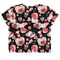 Sugar Sweetheart Crop Top featuring a fun, colorful design perfect for any casual outfit. A must-have from your favorite store!