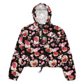 Stay stylish in the Sugar Sweetheart cropped windbreaker, featuring a fun print and waterproof design for adventures.