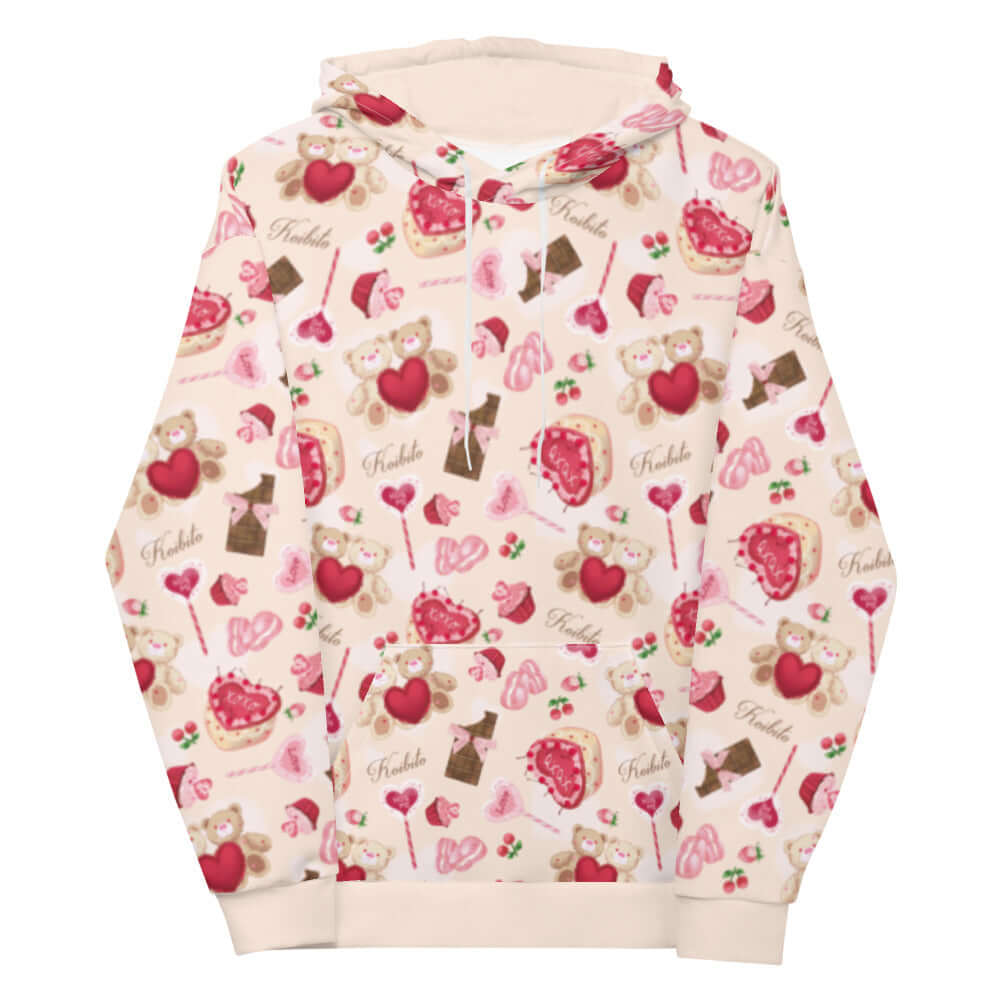 Cozy Sugar Sweetheart Hoodie featuring a cute, vibrant design perfect for showcasing your adorable style year-round.