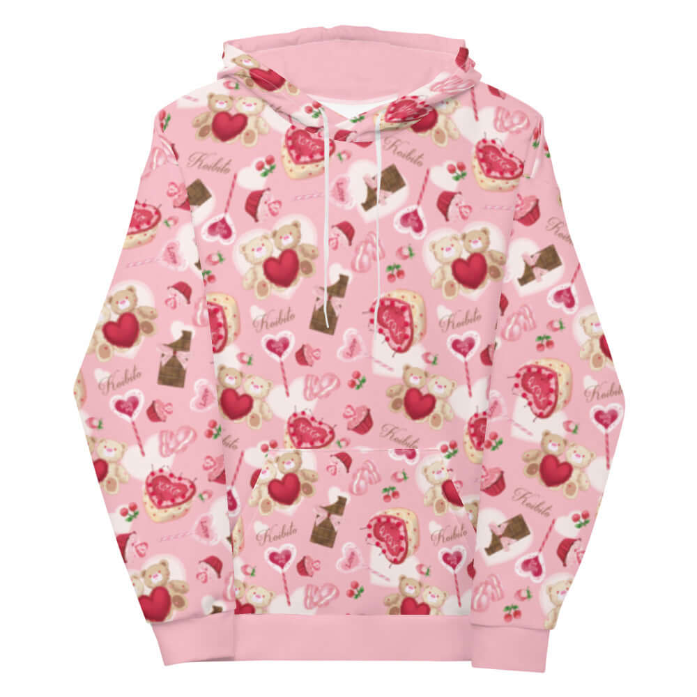 Stay cozy and cute in the Sugar Sweetheart Hoodie, featuring a vibrant, sweet design for any season!