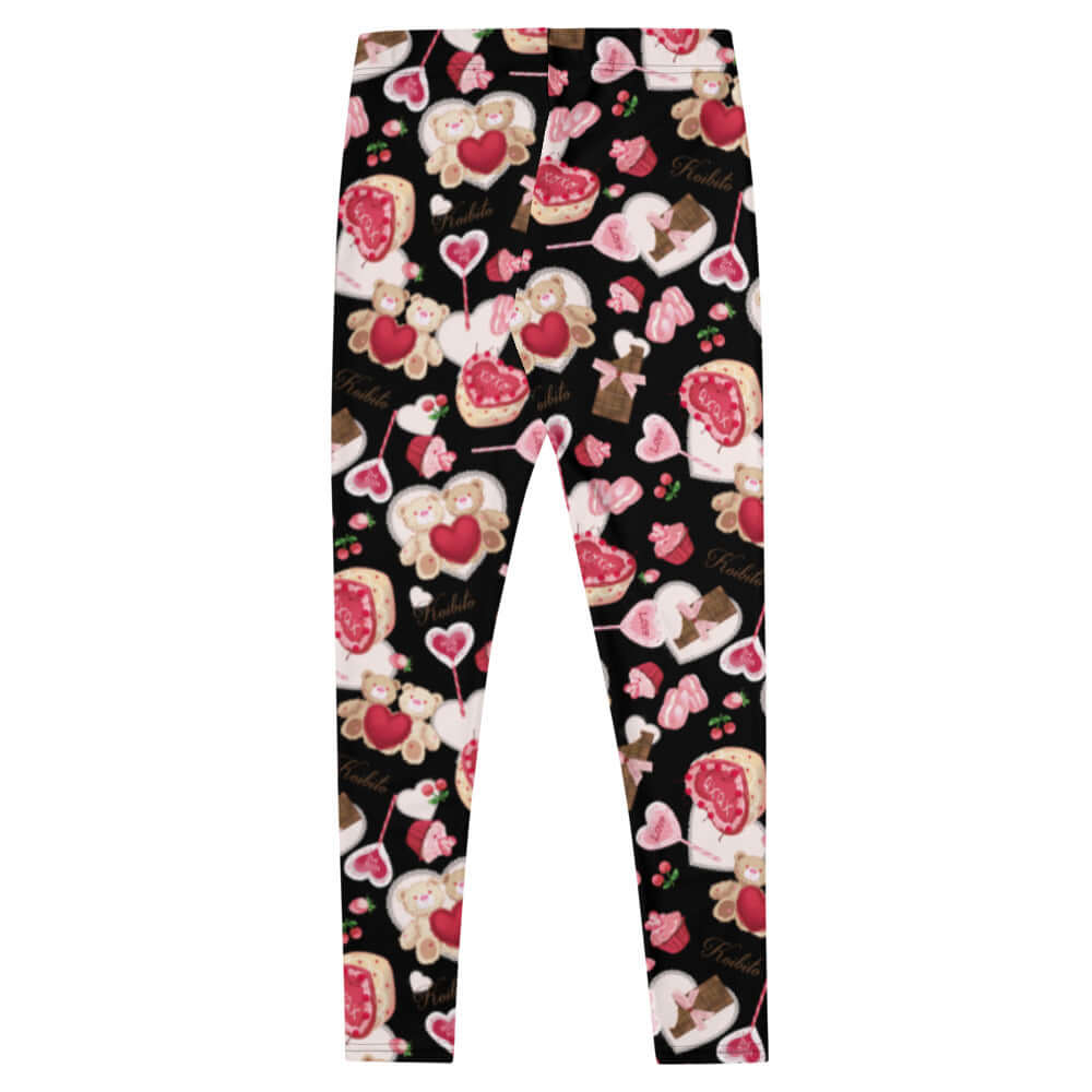 Sugar Sweetheart Leggings feature a cozy, festive print perfect for Valentine’s Day style and comfort.