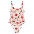 Butter-soft Sugar Sweetheart One-Piece Swimsuit in a playful candy print, perfect for Valentine’s Day fun.