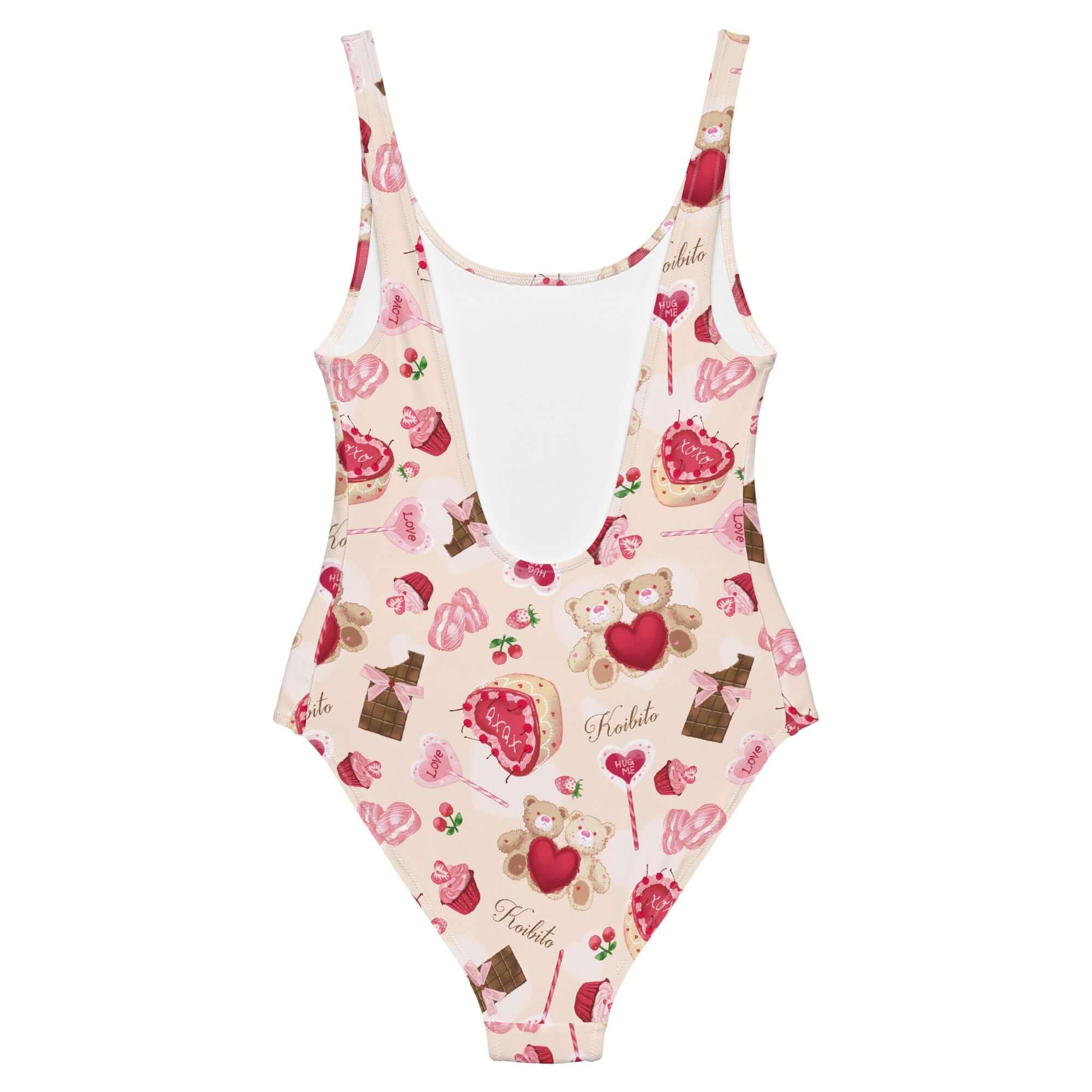 Flatter your figure in the Sugar Sweetheart One-Piece Swimsuit, featuring a charming design perfect for Valentine’s Day.
