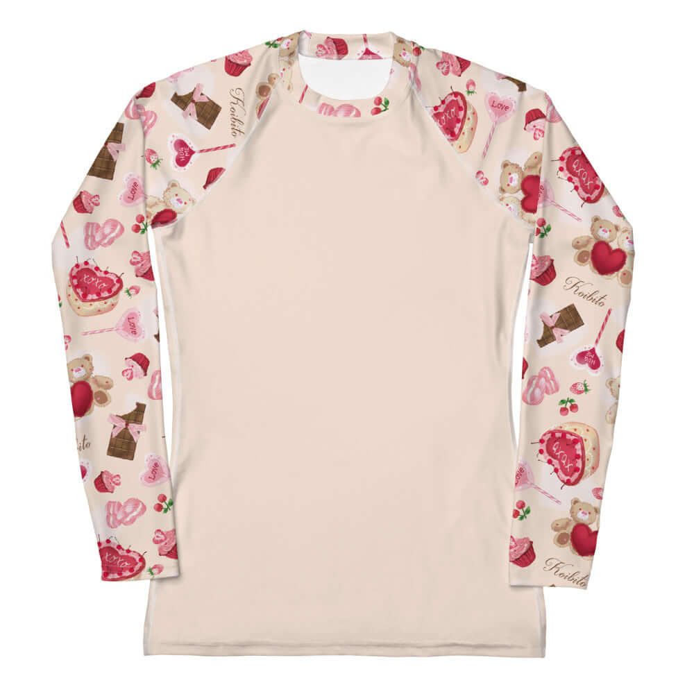 Stay stylish and protected in the Sugar Sweetheart Rash Guard, perfect for active days under the sun.