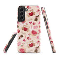 Stylish Sugar Sweetheart Samsung® Tough Case features a cute design that offers dual-layer protection for your phone.