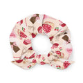 Cute Sugar Sweetheart Scrunchie featuring a charming design, perfect for Valentine’s Day outfits and gift baskets.