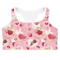 Cute and comfy, the Sugar Sweetheart Sports bra from Koibito Clothing is perfect for gym workouts or cozy days.