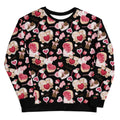 Cute and cozy Sugar Sweetheart Sweatshirt featuring playful Valentine’s Day designs, perfect for gifting or wearing.