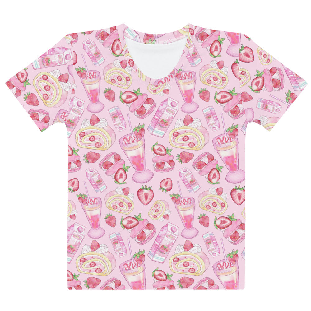 Bright and playful Strawberry T-shirt, perfect for any occasion, made from soft, durable fabric for comfort.
