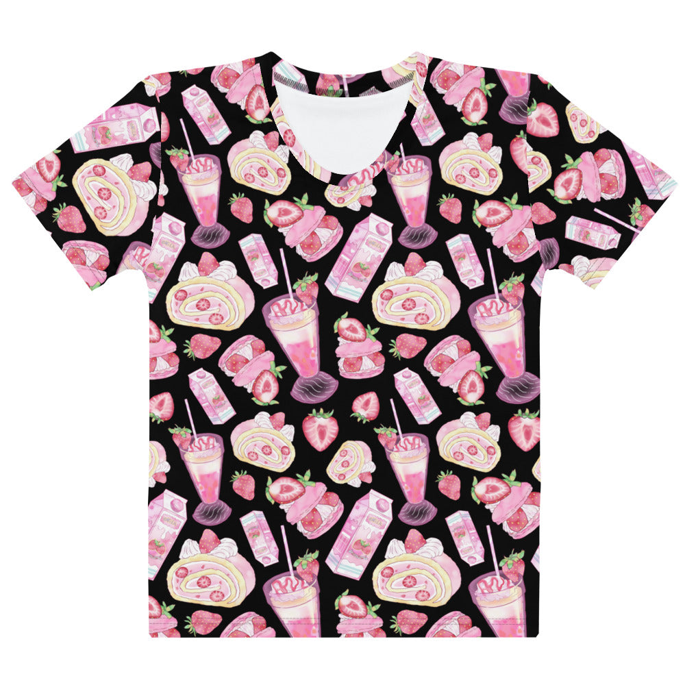 Stylish Strawberry T-shirt featuring a vibrant fruit design, perfect for any occasion. Super smooth and comfortable.