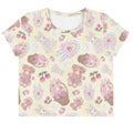 Bright and playful, the Sweet Teddy Crop Top features adorable designs perfect for showcasing your feminine style.