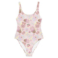 Sweet Teddy One-Piece Swimsuit features a cute design, perfect for beach days and flattering all figures.