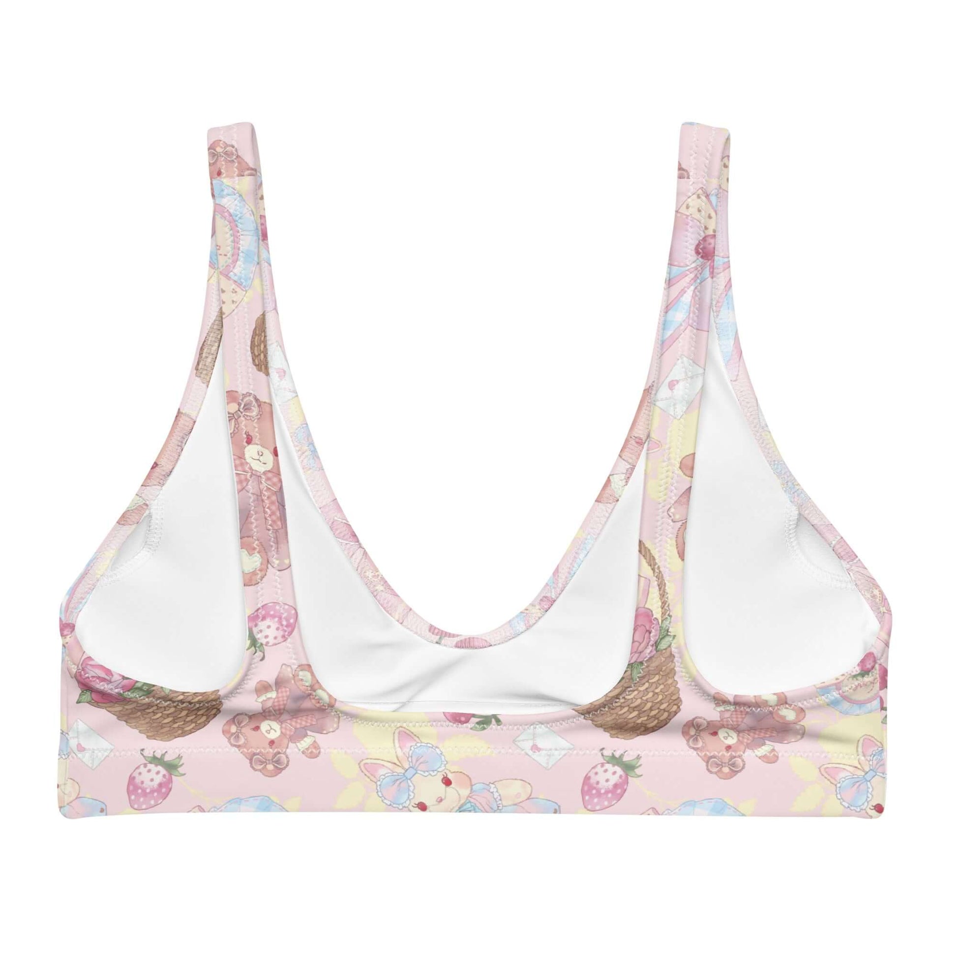 Sweet Teddy Padded Bikini Top features vibrant colors and playful designs, perfect for showcasing your feminine side.