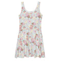 Sweet Teddy Skater Dress features vibrant colors and a flared skirt, perfect for showcasing a feminine style.