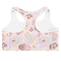 Sweet Teddy Sports bra features a playful teddy bear design, perfect for comfort during workouts and stylish training.