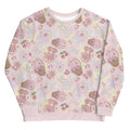 Pastel-colored Sweet Teddy Sweatshirt featuring cute teddy bear designs, perfect for a feminine touch in any outfit.
