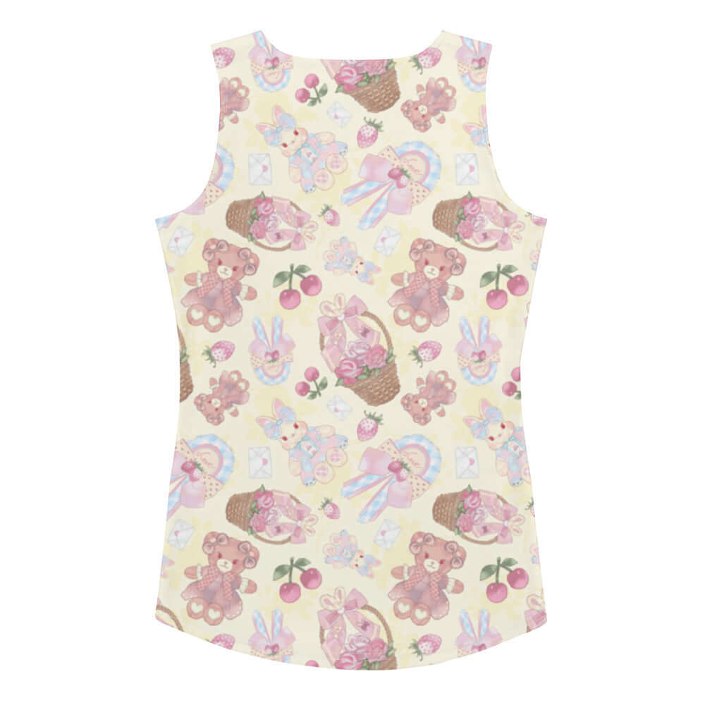 Sweet Teddy Tank Top features a playful teddy bear design, perfect for workouts and casual wear. Soft and stretchy fabric.