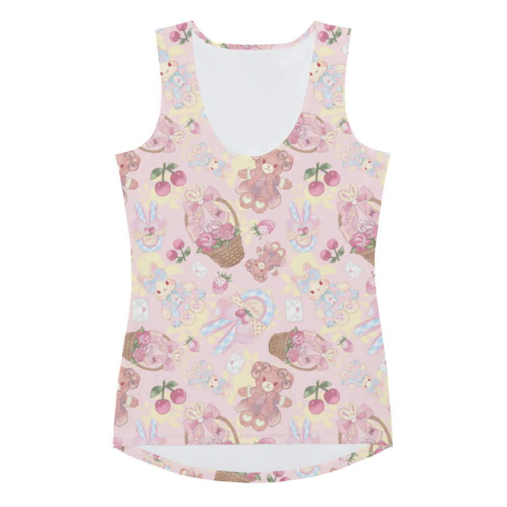 Sweet Teddy Tank Top features a cute design, perfect for workouts and casual wear, made for maximum mobility and comfort.