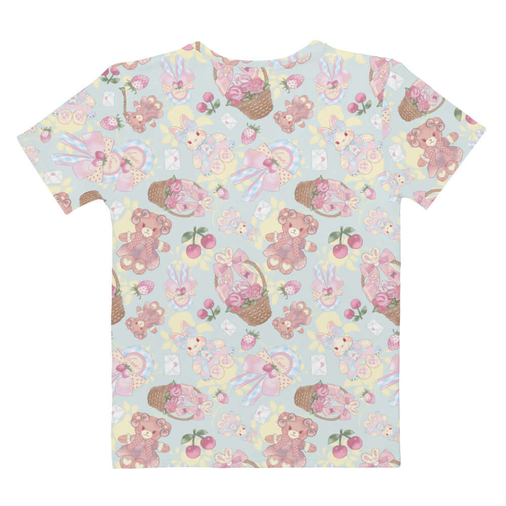 Sweet Teddy T-shirt featuring a cute teddy bear print, perfect for comfort during workouts and casual outings.