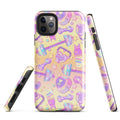 Stylish Glitter Gains iPhone® Tough Case featuring a vibrant design and dual-layer protection for ultimate safety.