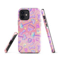 Stylishly protect your phone with the Glitter Gains iPhone® Tough Case's durable, impact-resistant design.