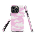Stylish Cloudy Sky iPhone® Tough Case features durable dual-layer protection for fashionable phone safety.