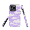 Stylish Cloudy Sky iPhone® Tough Case, dual-layered for impact protection and trendy design, perfect for year-round use.