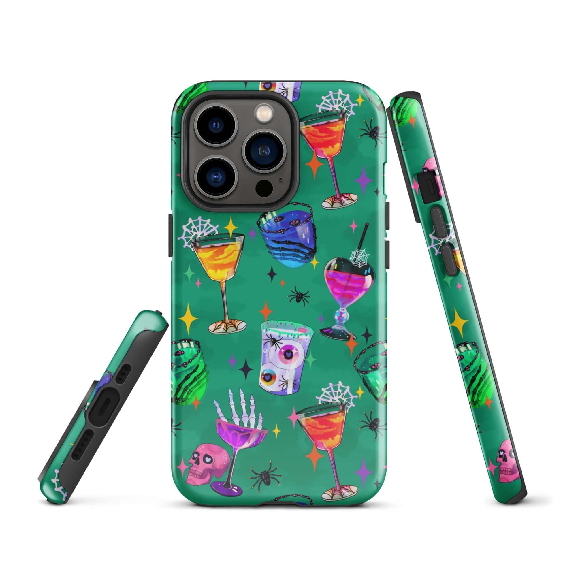 Stylish Monster Party iPhone® Tough Case featuring vibrant artwork and durable dual-layer protection for your phone.