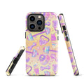 Stylish and durable, the Glitter Gains iPhone® Tough Case offers impact protection and a trendy design for your phone.