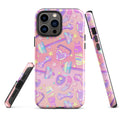 Stylish Glitter Gains iPhone® Tough Case featuring a dual-layer design for ultimate protection and trendy aesthetics.