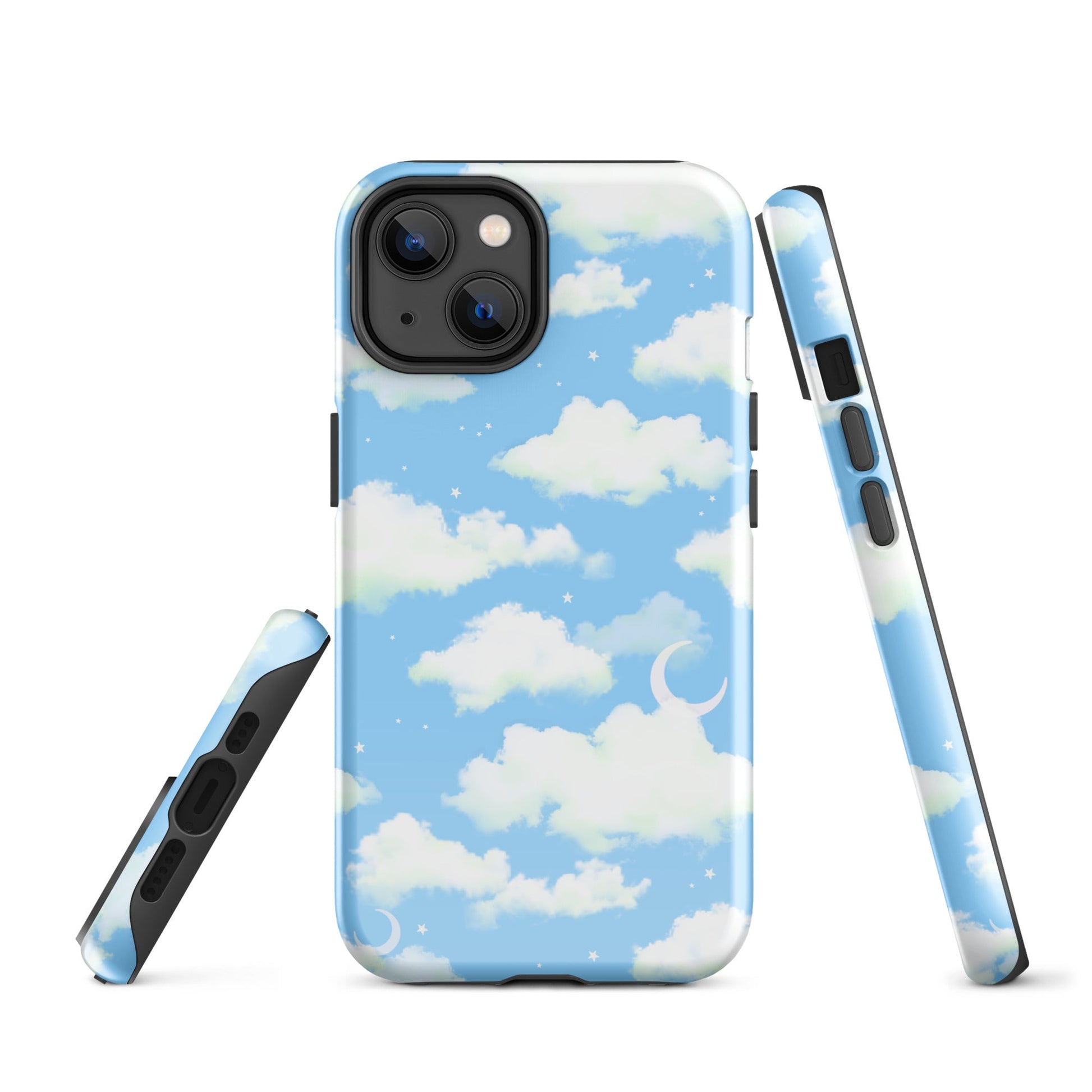 Stylish Cloudy Sky iPhone® Tough Case offering dual-layer protection and impact resistance for fashionable phone safety.