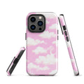 Stylish Cloudy Sky iPhone® Tough Case offers durable protection with a chic design for year-round safety.